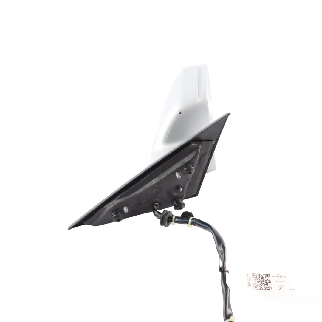 Audi A3 8P Convertible Wing Mirror Heated Electric Right O/S Ice Silver - X7W - SKU RHD-8P7858532BE-ICS - Part number 8P7858532BE