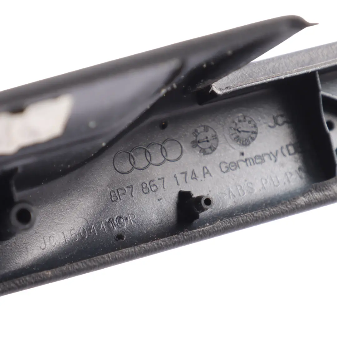 Door Card Panel Trim Internal Handle Armrest Right O/S to Audi A3 8p with Part number 8P7867174A Audi A3 8p Door Card Panel Trim Internal Handle Armrest Right O/S - SKU RHD-8P7867174A - Part number 8P7867174A