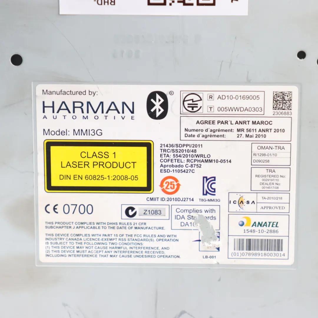 Multimedia Stereo Sat Nav SD CD Player Radio Head Unit to Audi A4 B8 with Part number 8R2035666J Audi A4 B8 Multimedia Stereo Sat Nav SD CD Player Radio Head Unit - SKU RHD-8R2035666J-1 - Part number 8R2035666J