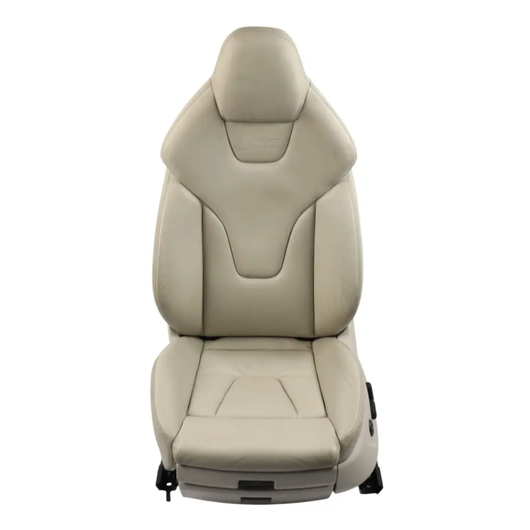 Front Sport Seat Memory Heated Leather Pearl Silver Left N/S to Audi S5 8T Coupe with Part number 8T0881805F Audi S5 8T Coupe Front Sport Seat Memory Heated Leather Pearl Silver Left N/S - SKU RHD-8T0881805F-4 - Part number 8T0881805F