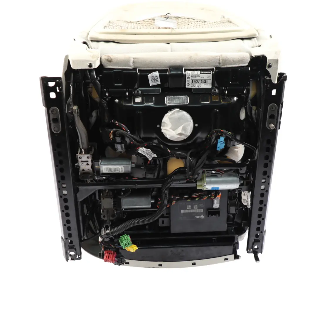 Audi S5 8T Coupe Front Sport Seat Memory Heated Leather Pearl Silver Left N/S - SKU RHD-8T0881805F-4 - Part number 8T0881805F