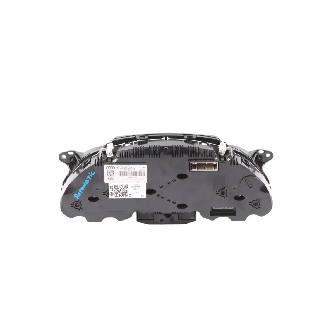 Instrument Cluster Clock Speedo Meter Automatic Petrol to Audi S5 8T with Part number 8T0920984C Audi S5 8T Instrument Cluster Clock Speedo Meter Automatic Petrol - SKU RHD-8T0920984C - Part number 8T0920984C