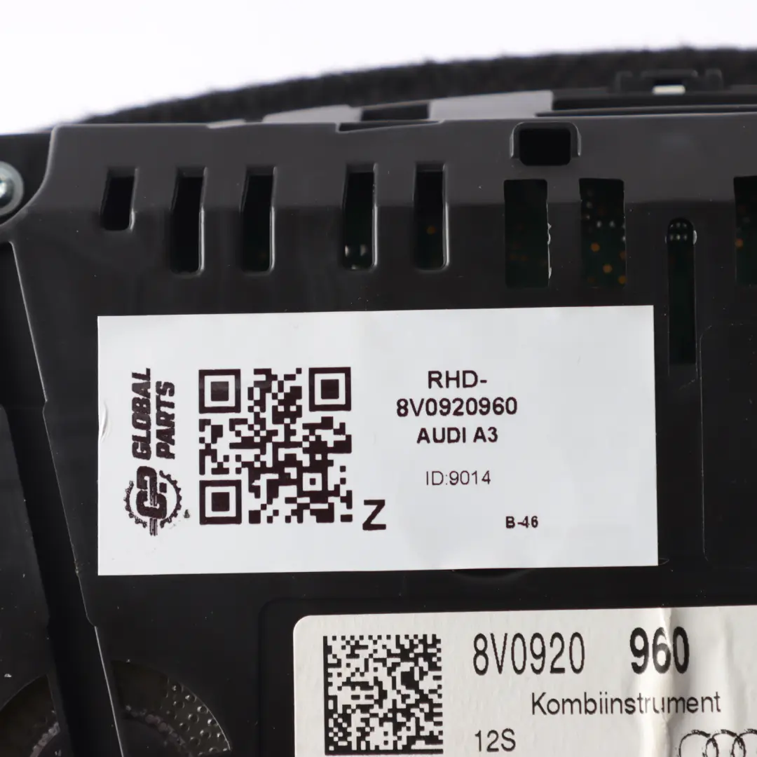 Audi A3 8V Combi Instrument Cluster Speedometer Speedo Manual Petrol - SKU RHD-8V0920960 - Part number 8V0920960