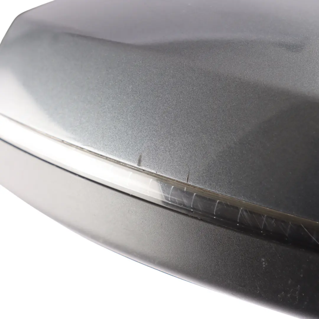 Audi A3 8V Door Wing Mirror Right O/S Outside Monsoon Grey X7R - SKU RHD-8V2857410F-MOG - Part number 8V2857410F