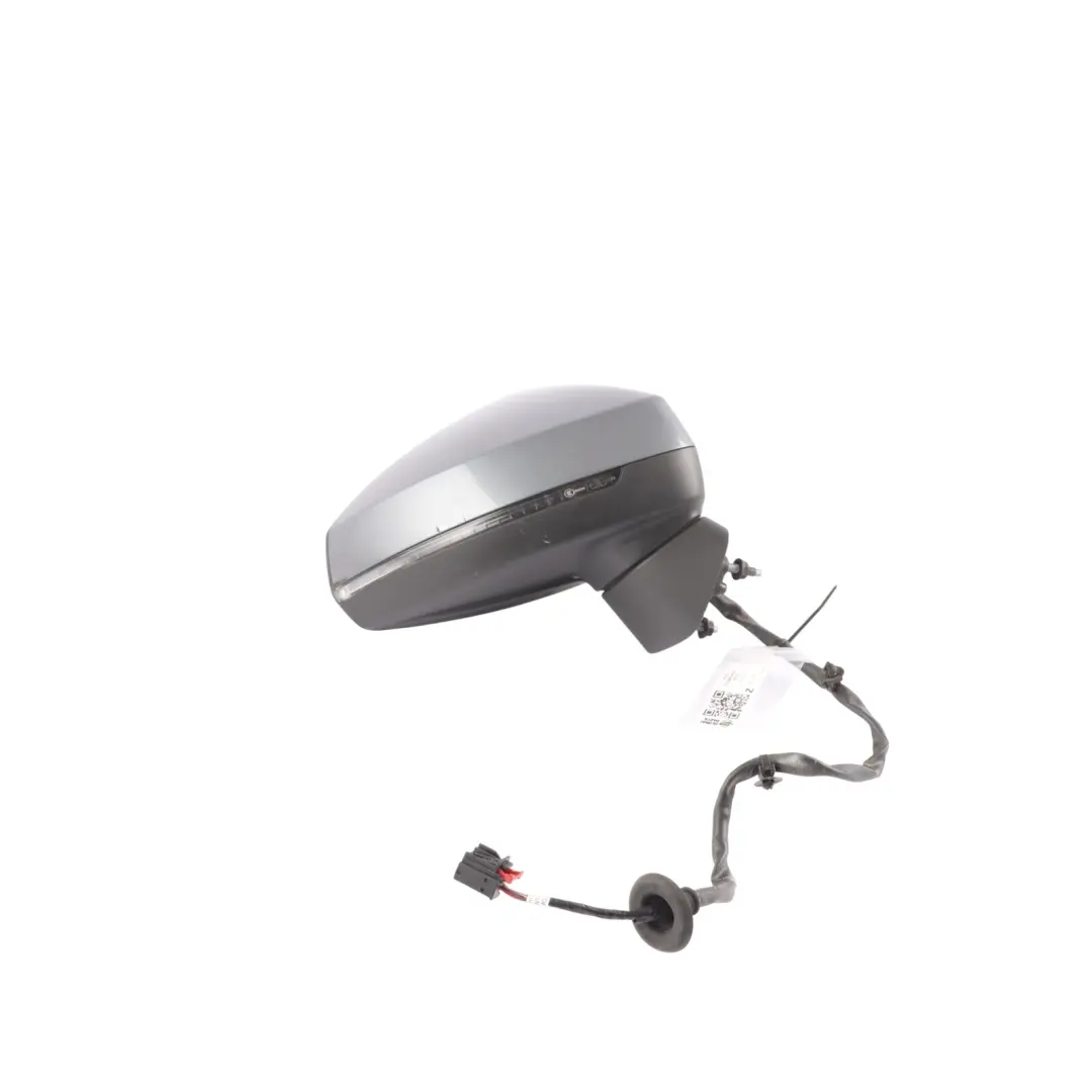 Audi A3 8V Door Wing Mirror Right O/S Outside Monsoon Grey X7R - SKU RHD-8V2857410F-MOG - Part number 8V2857410F