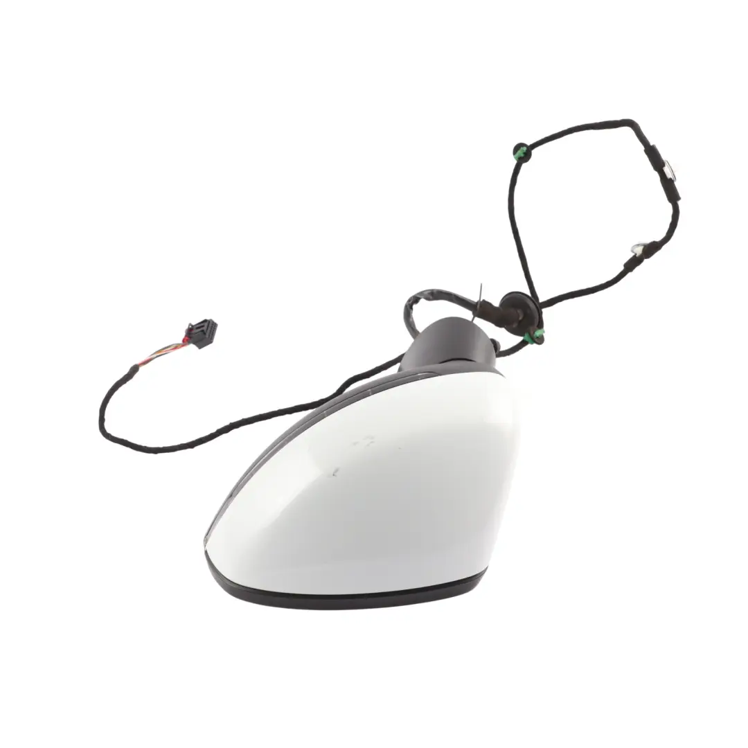 Audi A1 8X Wing Mirror Electric Outside Door Left N/S Glacier White Pearl - S9R - SKU RHD-8X2857409K-MGW - Part number 8X2857409K