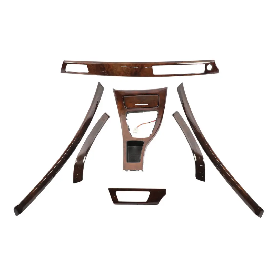 Set Trim Console Dashboard Strip Cover Wood Walnut Light to BMW 3 Series 1 E93 LCI with Part number 9171174 BMW 3 Series 1 E93 LCI Set Trim Console Dashboard Strip Cover Wood Walnut Light - SKU rhd-9171174-1 - Part number 9171174
