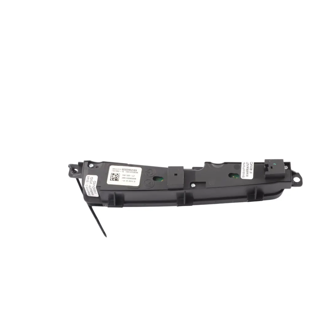 BMW F01 F02 F10 LCI Operating Unit Centre Console Switch Control Module - SKU RHD-9202952 - Part number 9202952