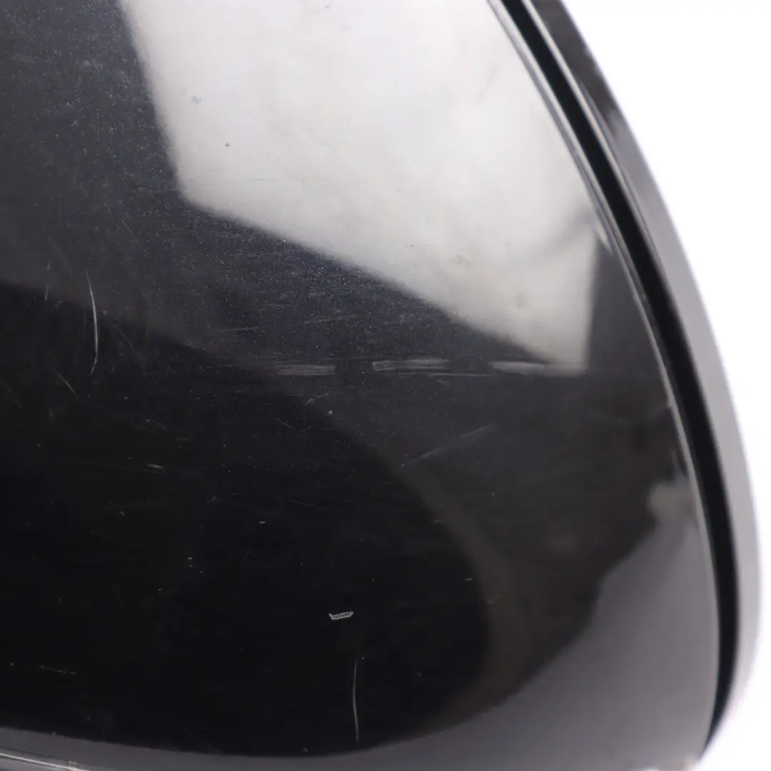 Porsche Cayenne 92A Door Wing Side Mirror Left O/S Jet Black Metallic - C9X - SKU RHD-95873131701-JBL - Part number 95873131701
