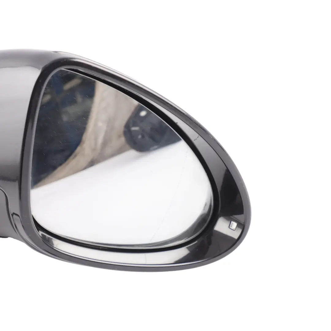 Porsche Cayenne 92A Door Wing Side Mirror Right O/S Jet Black Metallic - C9X - SKU RHD-95873131801-JBL - Part number 95873131801