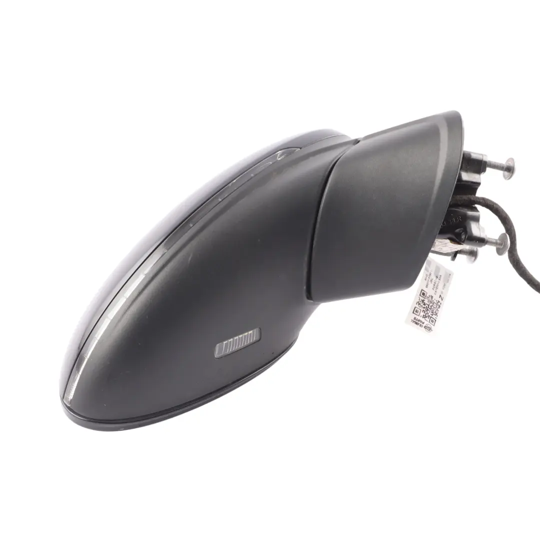 Porsche Cayenne 92A Door Wing Side Mirror Right O/S Jet Black Metallic - C9X - SKU RHD-95873131801-JBL - Part number 95873131801