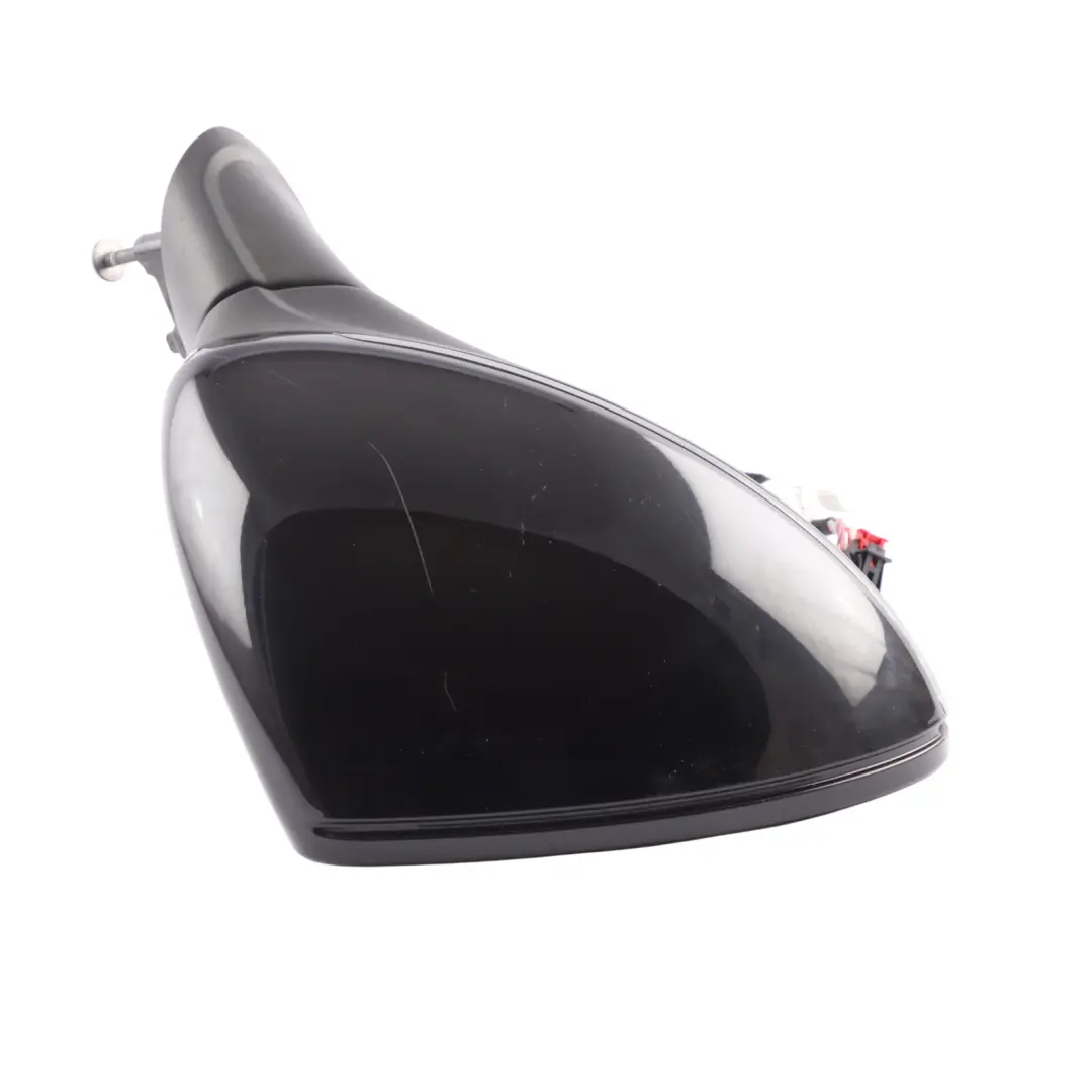 Porsche Cayenne 92A Door Wing Side Mirror Right O/S Jet Black Metallic - C9X - SKU RHD-95873131801-JBL - Part number 95873131801
