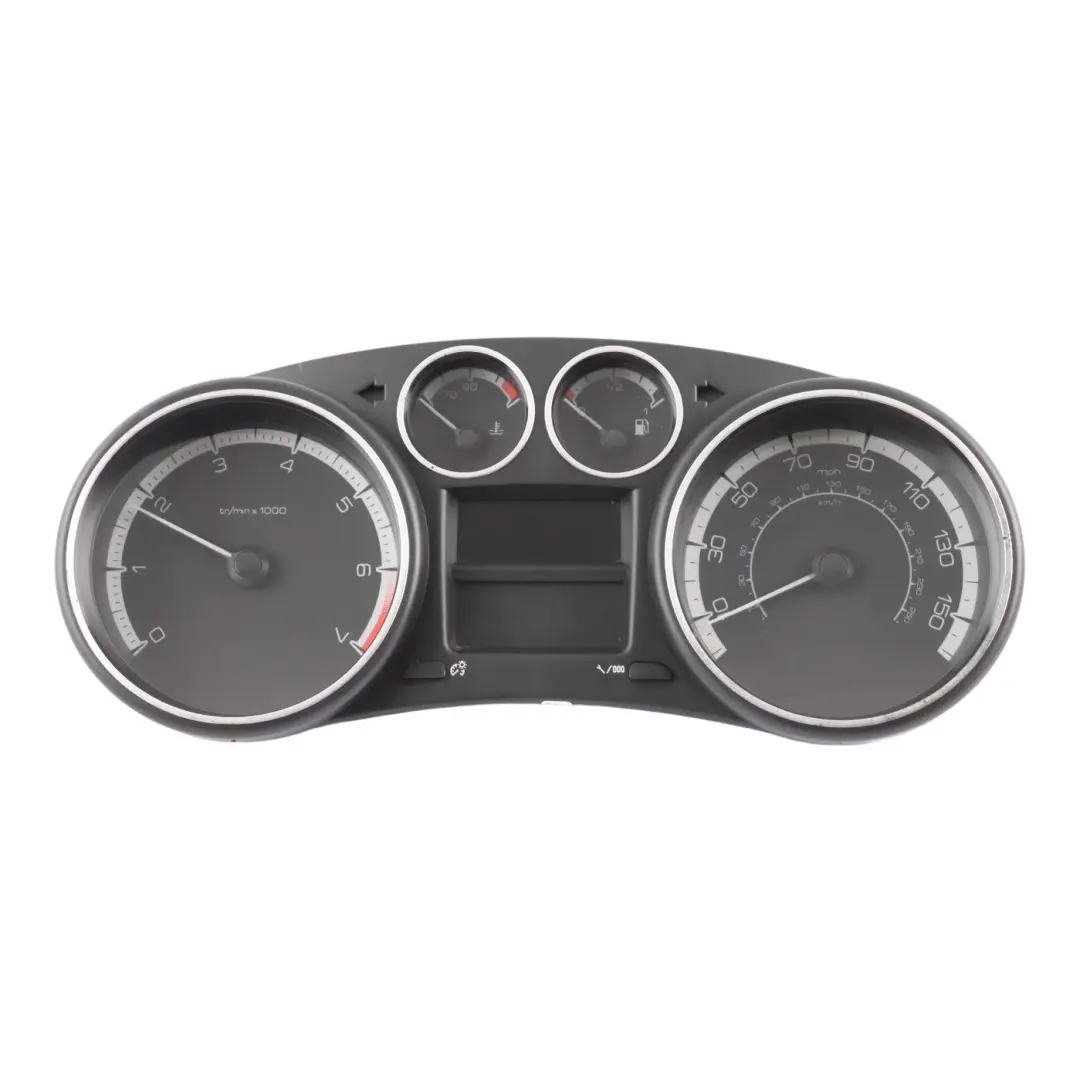 Instrument Cluster Speedometer Manual 1.6 Petrol to Peugeot 308 T7 with Part number 9665107780 Peugeot 308 T7 Instrument Cluster Speedometer Manual 1.6 Petrol - SKU RHD-9665107780 - Part number 9665107780