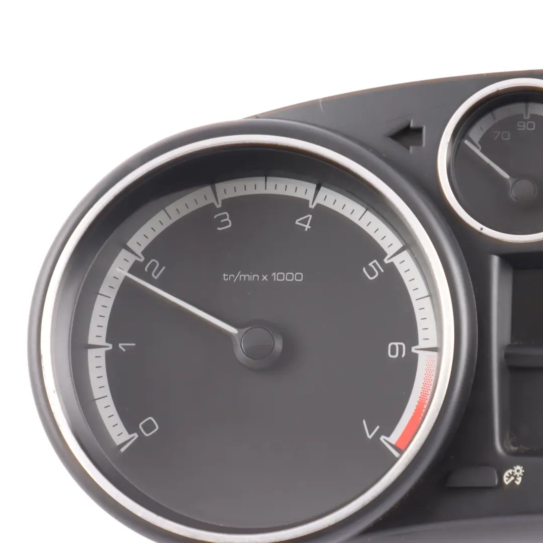 Instrument Cluster Speedometer Manual 1.6 Petrol to Peugeot 308 T7 with Part number 9665107780 Peugeot 308 T7 Instrument Cluster Speedometer Manual 1.6 Petrol - SKU RHD-9665107780 - Part number 9665107780