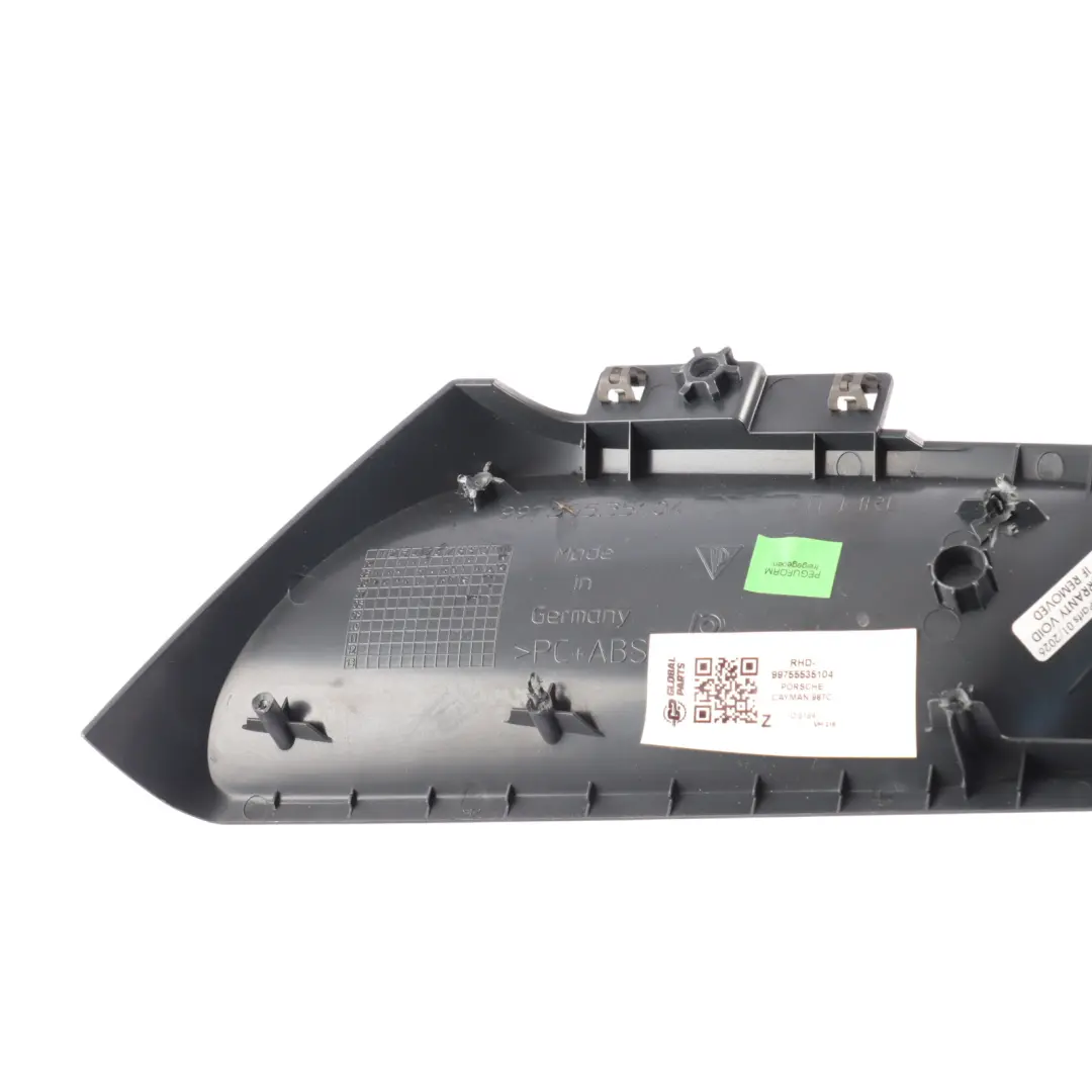 Door Insert Trim Cover Panel Front Left N/S to Porsche Cayman 987 with Part number 99755535104 Porsche Cayman 987 Door Insert Trim Cover Panel Front Left N/S - SKU RHD-99755535104 - Part number 99755535104