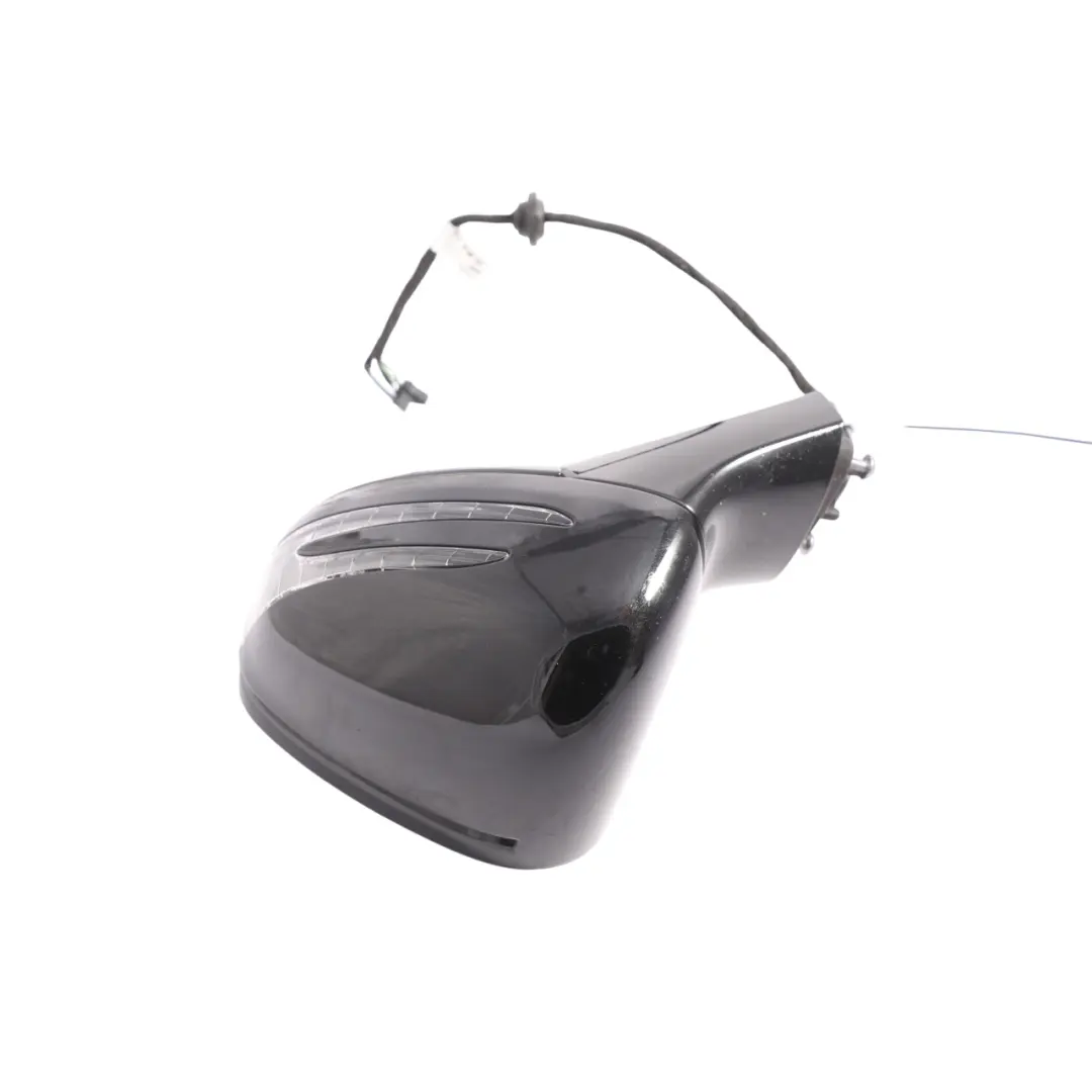 Mercedes SLK R172 Wing Mirror Door Outside Left N/S Obsidian Black Metallic 197 - SKU RHD-A1728101700-OB - Part number A1728101700