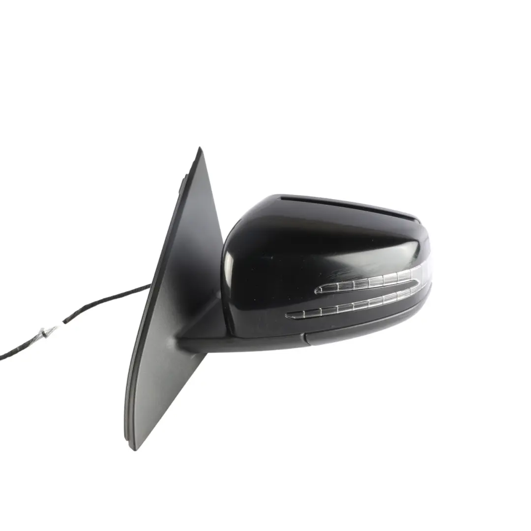 Mercedes W176 Mirror Wing Door Left N/S Outside Black - SKU RHD-A1768100176-BLK - Part number A1768100176