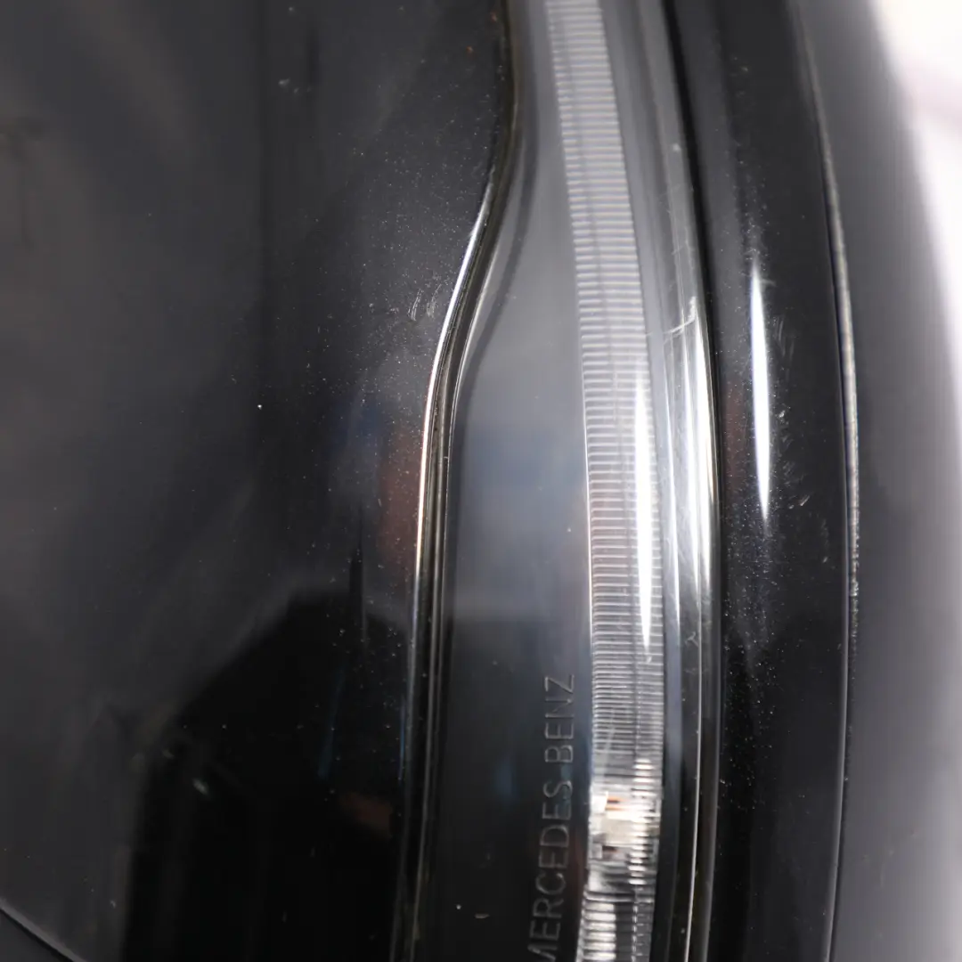 Mercedes W205 Wing Mirror Door Right O/S Outside Obsidian Black Metallic - 197 - SKU RHD-A2058101002-OB - Part number A2058101002