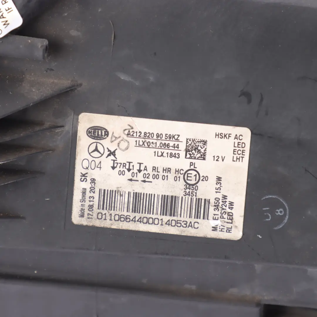 Mercedes W212 Headlamp Headlight Front Right O/S Lamp Light - SKU RHD-A2128209059 - Part number A2128209059