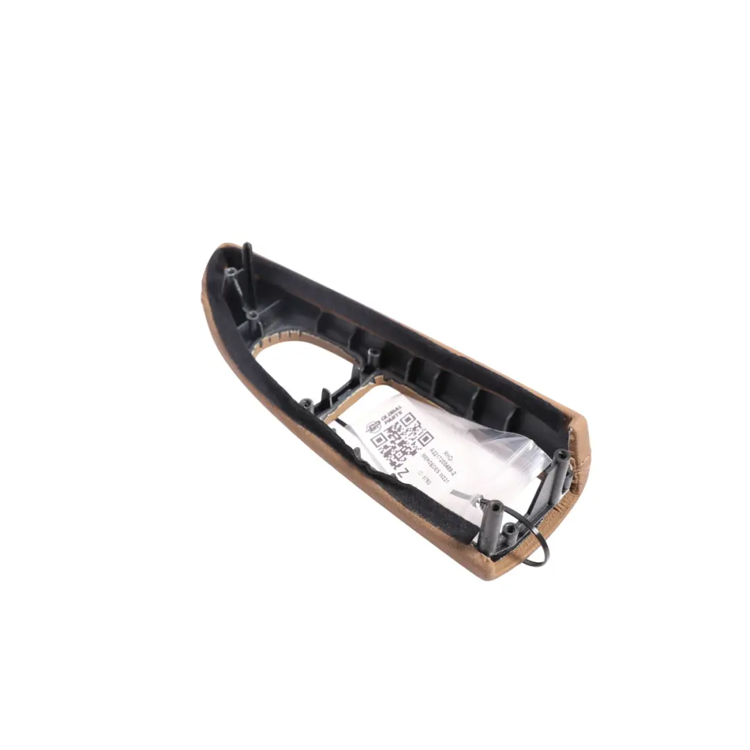 Door Card Switch Trim Front Right O/S Leather Brown to Mercedes W221 with Part number A2217200489 Mercedes W221 Door Card Switch Trim Front Right O/S Leather Brown - SKU RHD-A2217200489-2 - Part number A2217200489