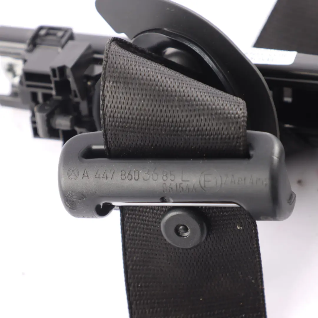 Belt Upper Front Left N/S Seatbelt to Mercedes Vito W447 Seat with Part number A4478603685 Mercedes Vito W447 Seat Belt Upper Front Left N/S Seatbelt - SKU RHD-A4478603685 - Part number A4478603685