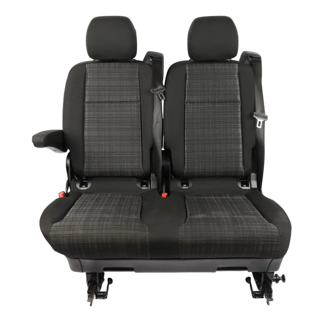 Bench Interior Cloth Fabric Black to Rear Seat Mercedes Vito W447 Double with Part number A4479503702 Rear Seat Mercedes Vito W447 Double Bench Interior Cloth Fabric Black - SKU RHD-A4479503702-1 - Part number A4479503702