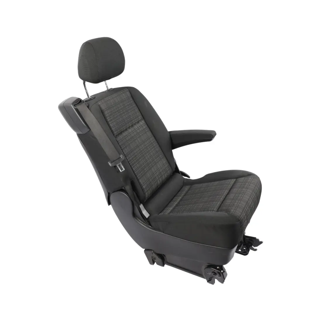 Single Bench Interior Cloth Fabric Black to Mercedes Vito W447 Rear Seat with Part number A4479503702 Mercedes Vito W447 Rear Seat Single Bench Interior Cloth Fabric Black - SKU RHD-A4479503702-2 - Part number A4479503702