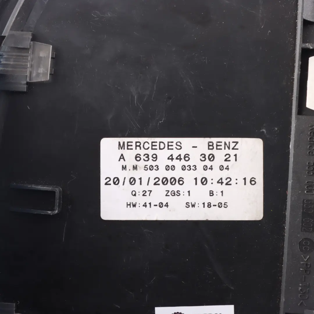 Instrument Cluster Speedo Clocks Manual to Mercedes Vito W639 Diesel with Part number A6394463021 Mercedes Vito W639 Diesel Instrument Cluster Speedo Clocks Manual - SKU RHD-A6394463021-1 - Part number A6394463021