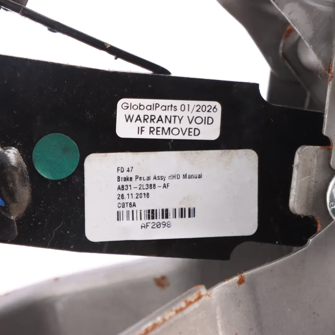Ford Ranger Wildtrak Mk6 Brake Pedal Assembly - SKU RHD-AB31-2L388-AF - Part number AB31-2L388-AF