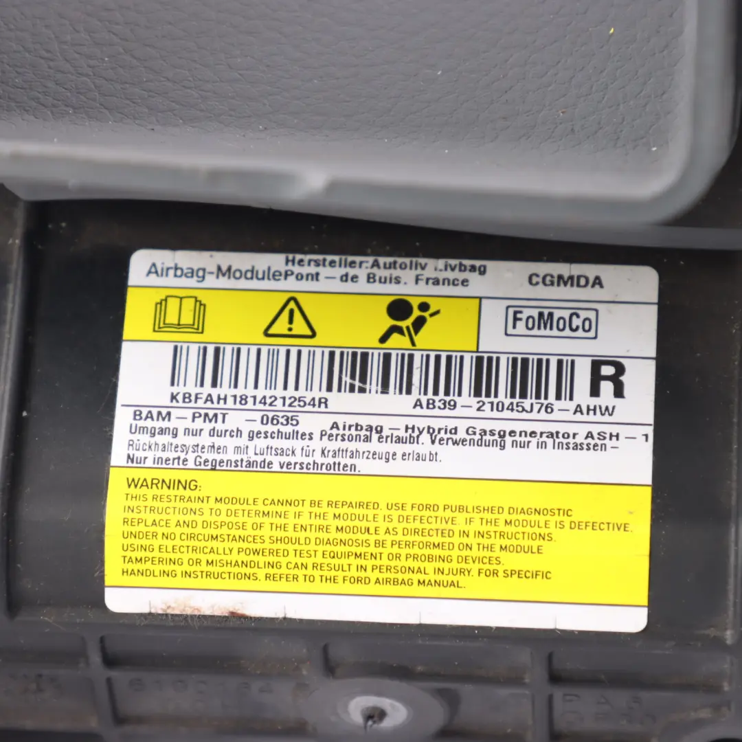 Ford Ranger Mk5 Knee Air Module Unit Driver Side Right O/S - SKU RHD-AB39-21045J76-AHW - Part number AB39-21045J76-AHW