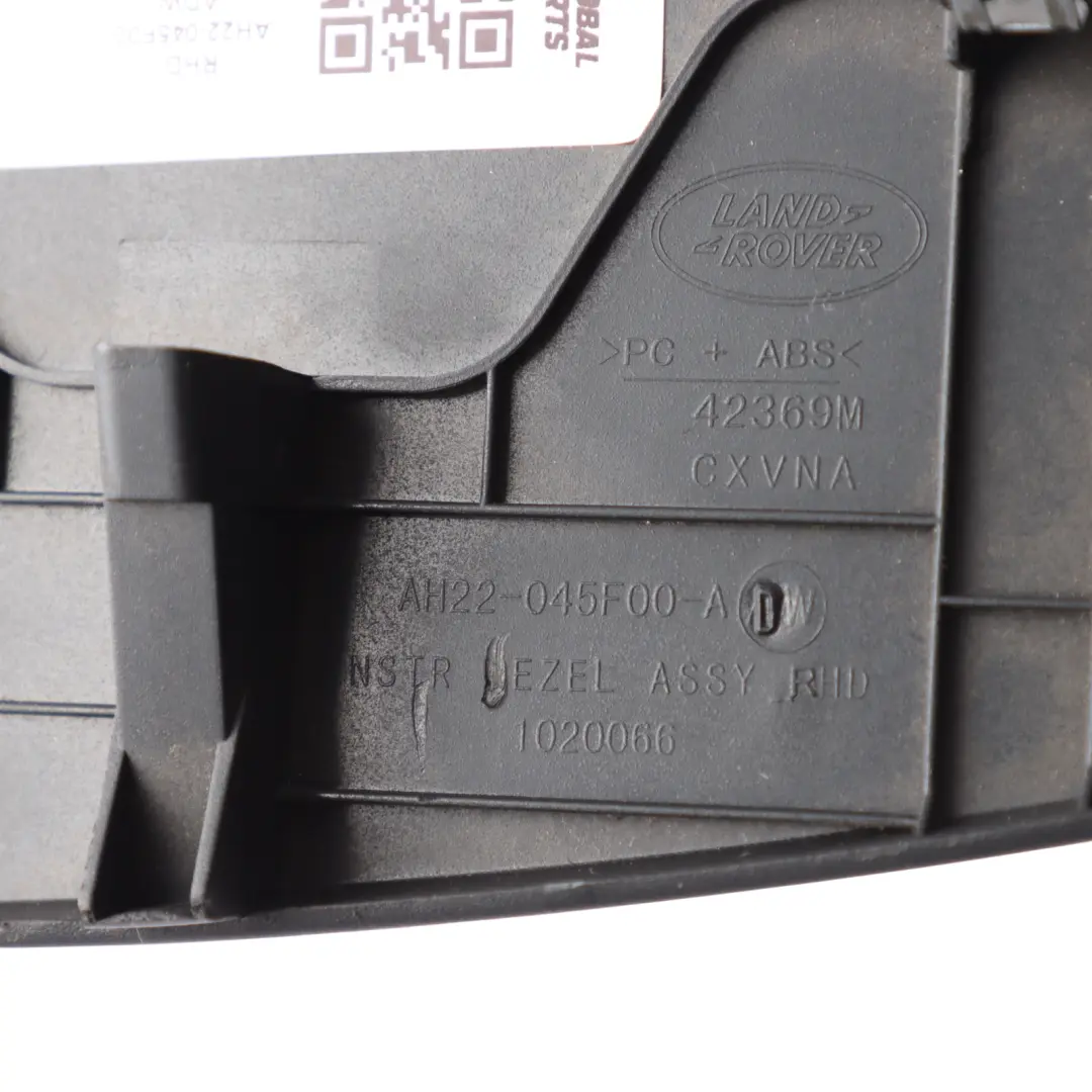 Land Rover Discovery 4 L319 Instrument Cluster Surround Trim - SKU RHD-AH22-045F00-ADW - Part number AH22-045F00-ADW