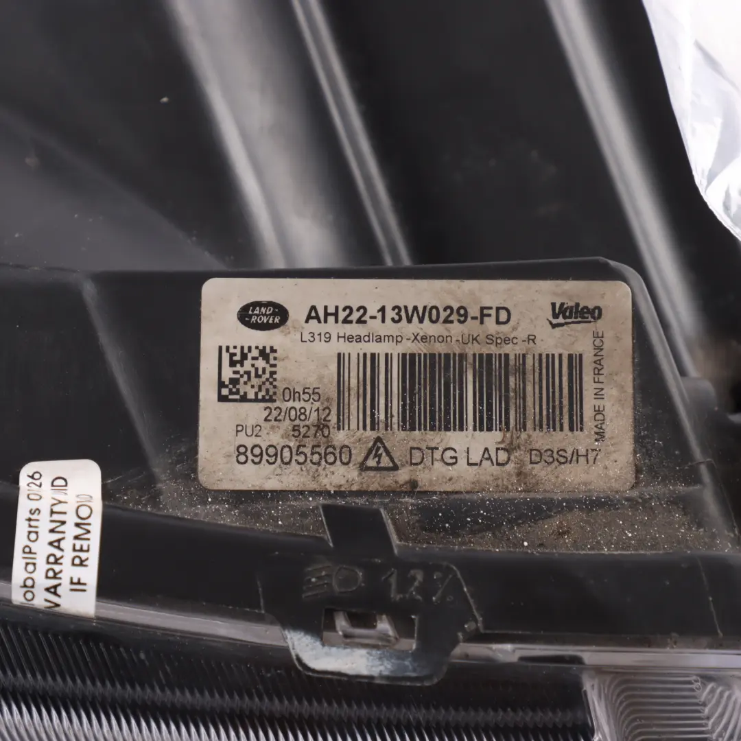 Land Rover Discovery 4 L319 Front Headlight Headlamp Right O/S - SKU RHD-AH22-13W029-FD-1 - Part number AH22-13W029-FD