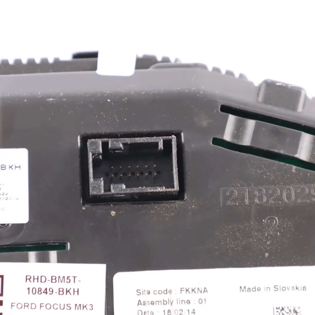 Mk3 Speedometer Speedo Clock Instrument Cluster Petrol to Ford Focus with Part number BM5T-10849-BKH Ford Focus Mk3 Speedometer Speedo Clock Instrument Cluster Petrol - SKU RHD-BM5T-10849-BKH - Part number BM5T-10849-BKH