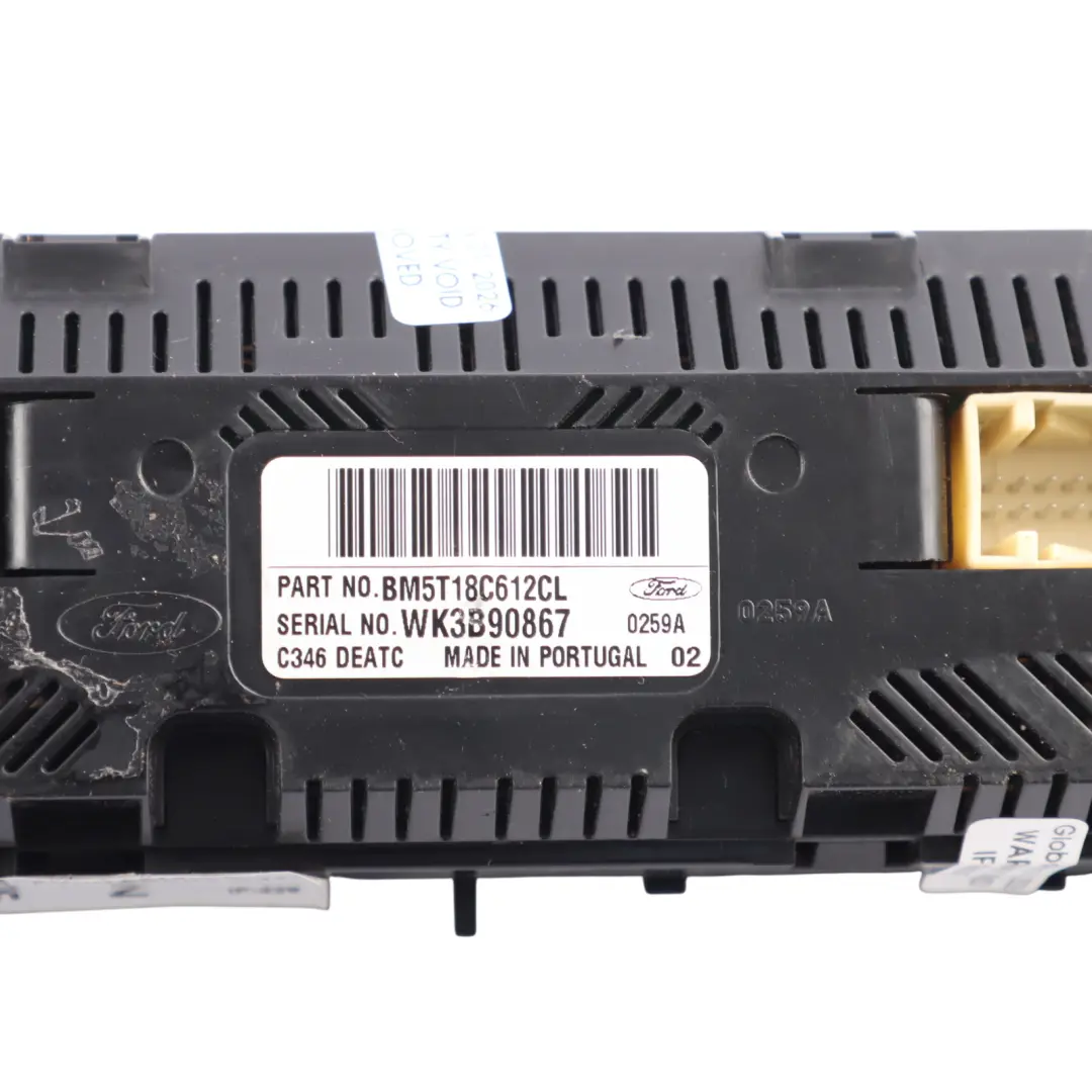 Ford Focus Mk3 Heater Climate Control Panel Switch BM5T18C612CL - SKU RHD-BM5T-18C612-CL - Part number BM5T-18C612-CL