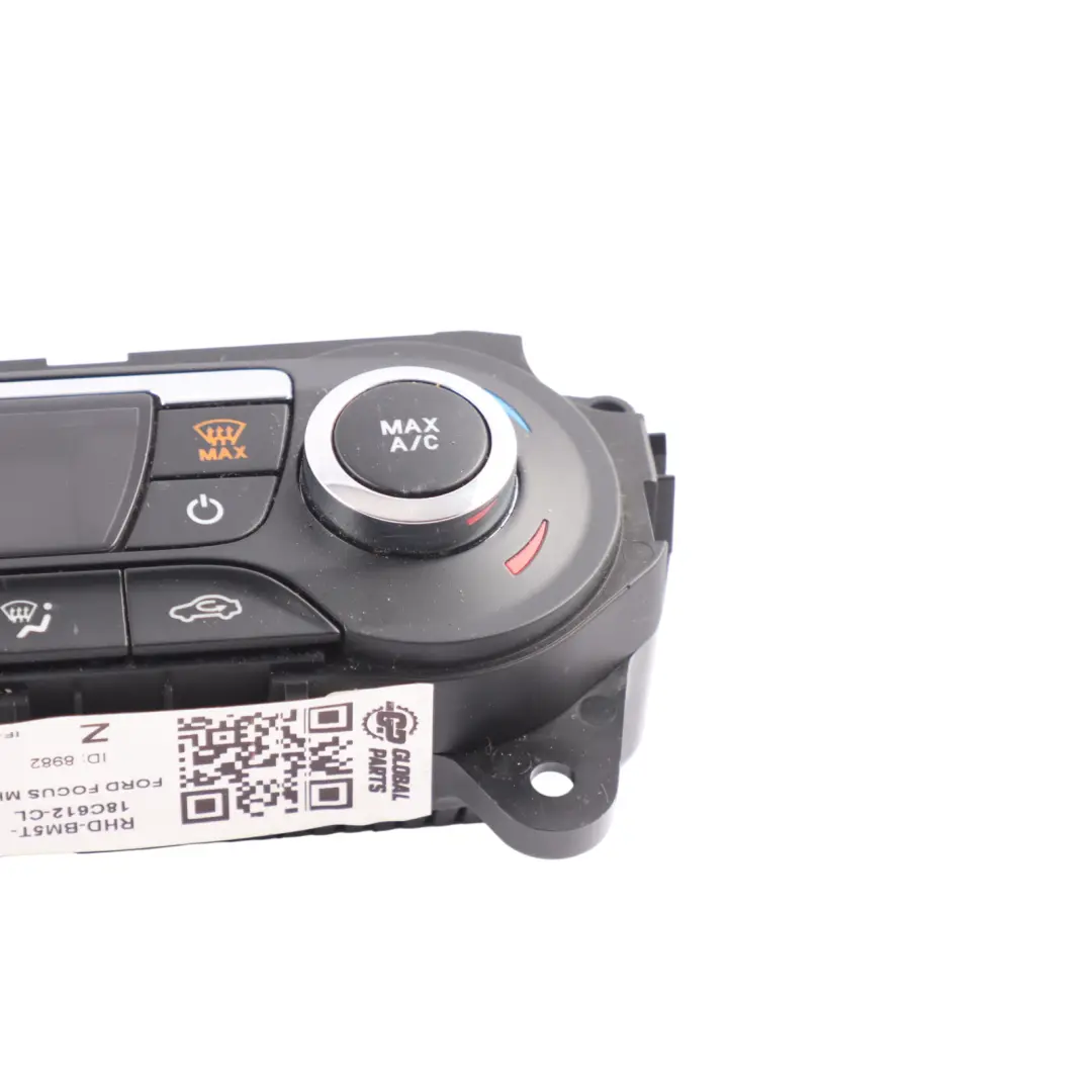 Ford Focus Mk3 Heater Climate Control Panel Switch BM5T18C612CL - SKU RHD-BM5T-18C612-CL - Part number BM5T-18C612-CL