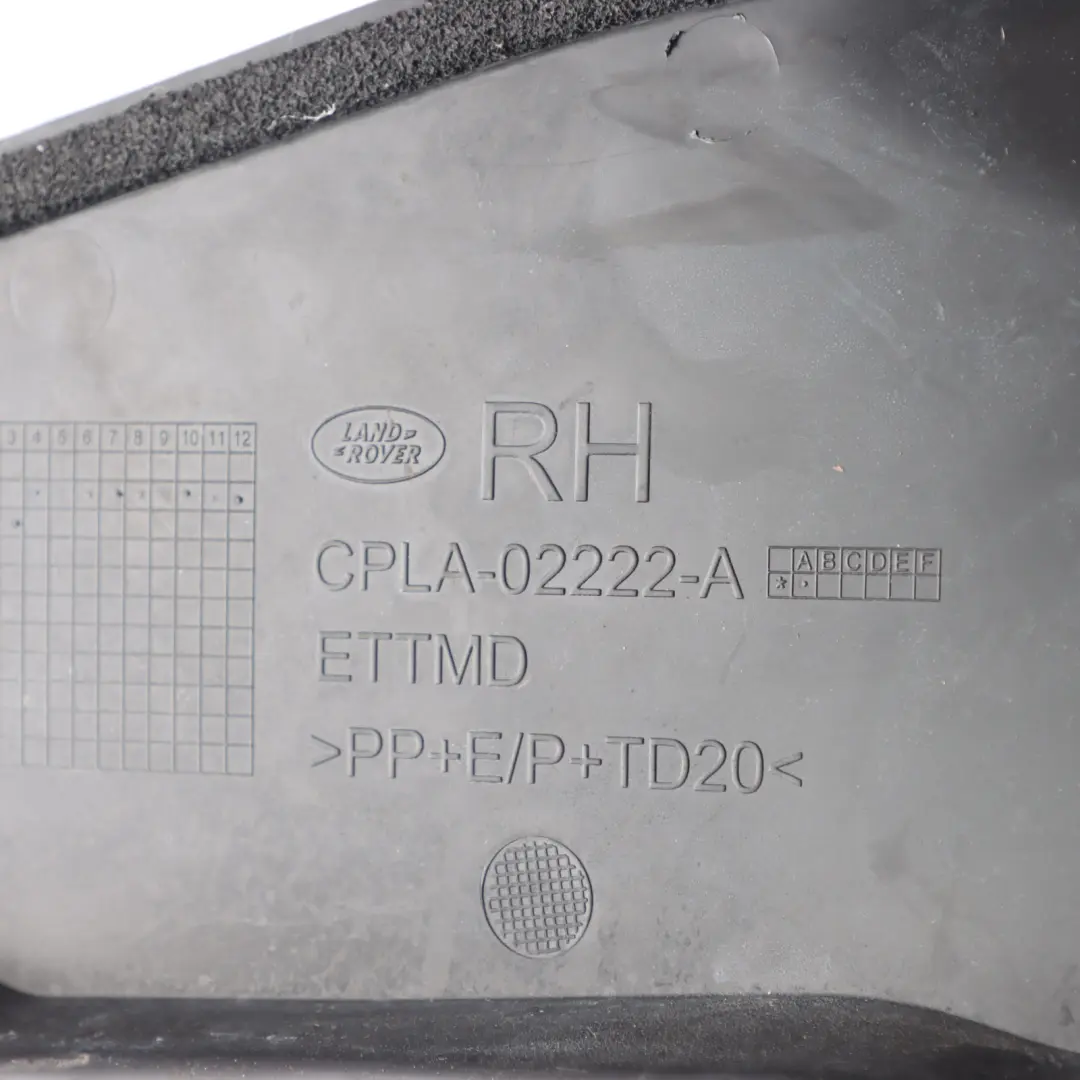 Range Rover L405 Under Bonnet Cover Plate Panel Trim Right O/S A - SKU LR038082 - Part number CPLA-02222-A