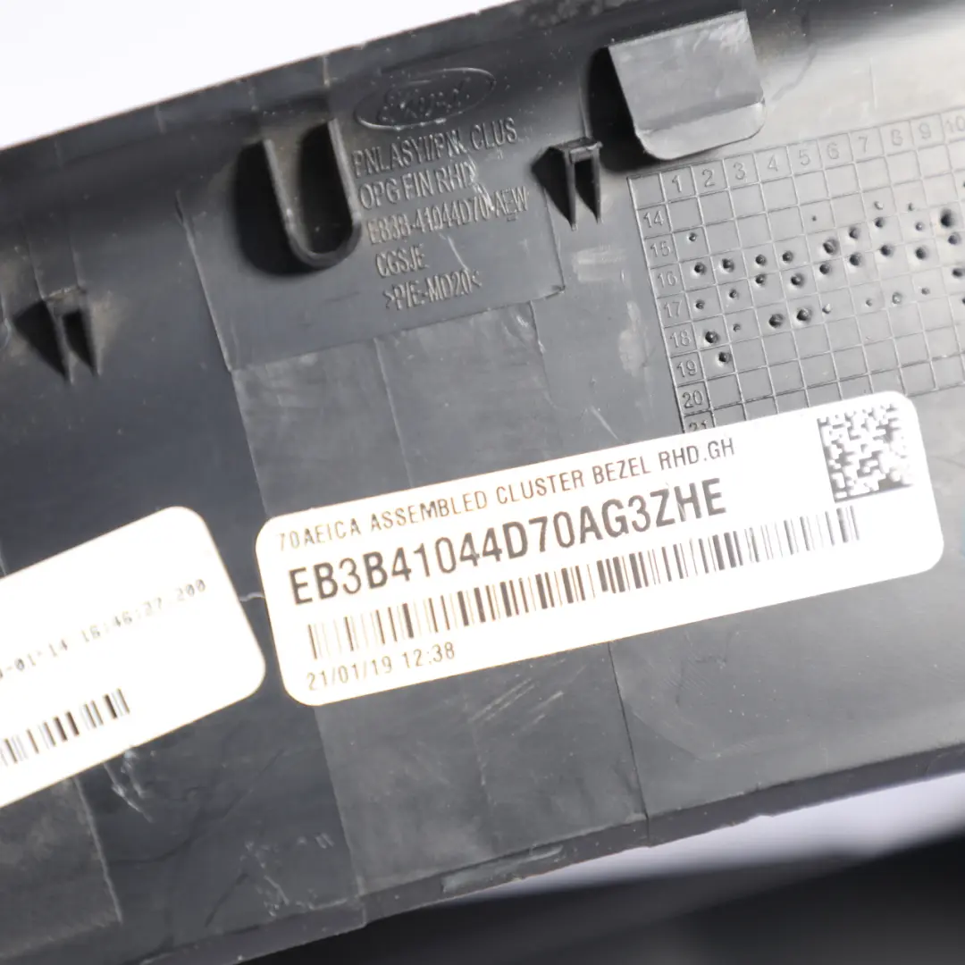 Mk6 Instrument Cluster Speedometer Cover to Ford Ranger Wildtrak with Part number EB3B-41044D70-AG Ford Ranger Wildtrak Mk6 Instrument Cluster Speedometer Cover - SKU RHD-EB3B-41044D70-AG - Part number EB3B-41044D70-AG