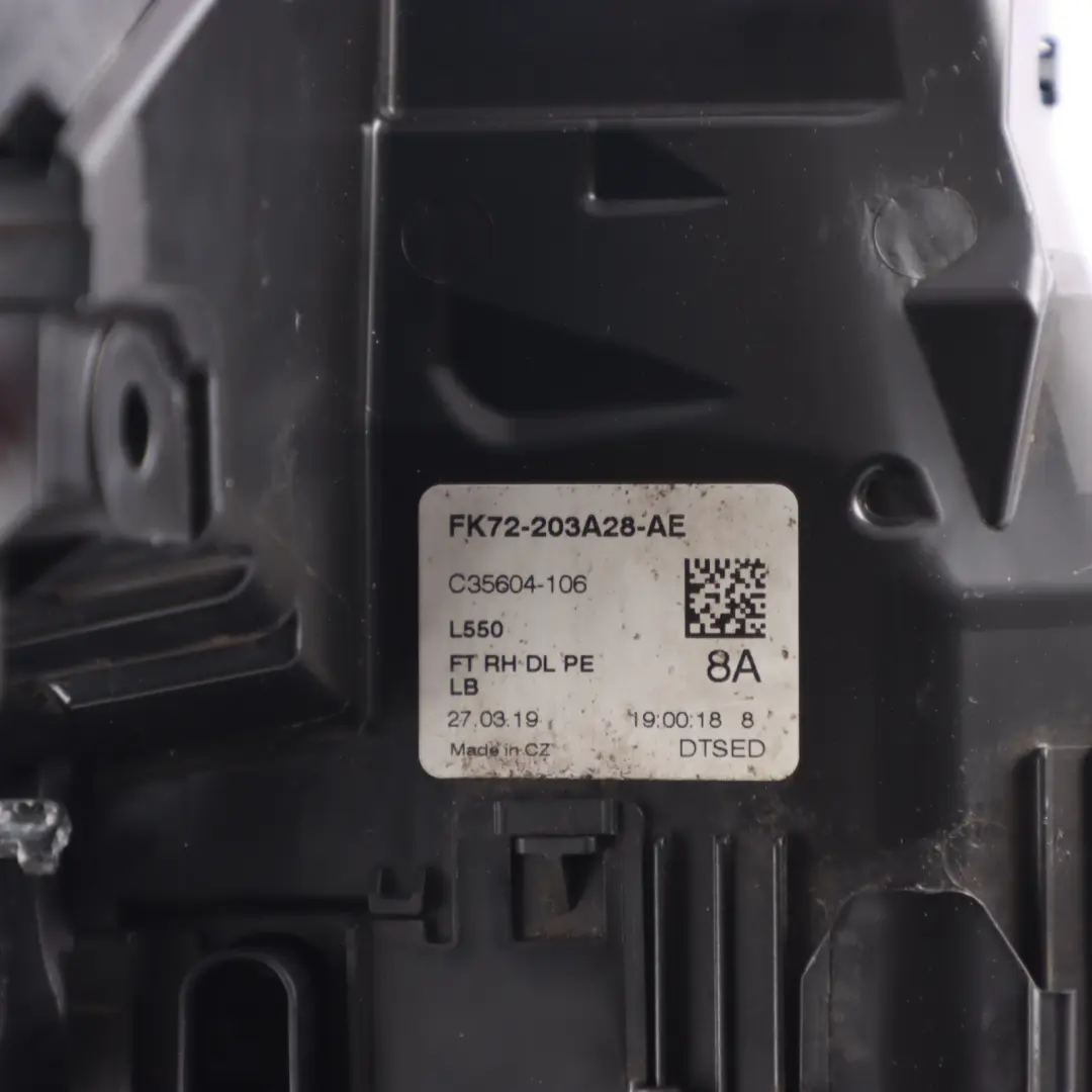 Land Rover Discovery Sport L550 Front Door Lock Bracket Right O/S - SKU RHD-FK72-203A28-AE - Part number FK72-203A28-AE