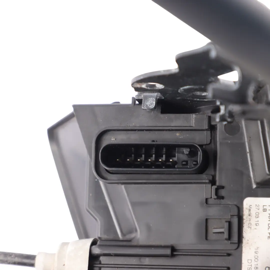 Front Door Lock Bracket Right O/S to Land Rover Discovery Sport L550 with Part number FK72-203A28-AE Land Rover Discovery Sport L550 Front Door Lock Bracket Right O/S - SKU RHD-FK72-203A28-AE - Part number FK72-203A28-AE