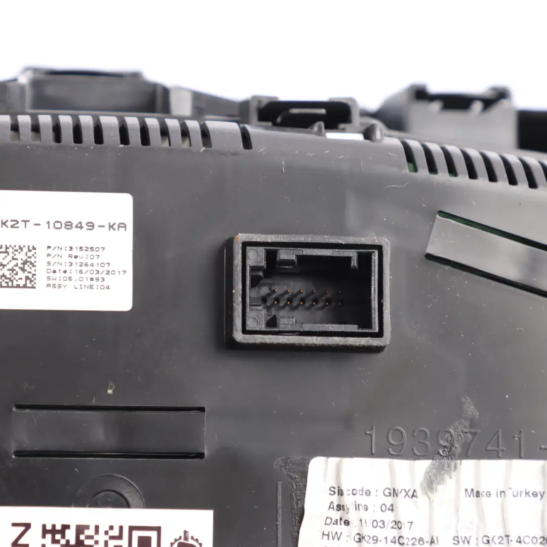 Ford Transit Mk8 Diesel Instrument Cluster Speedometer Manual - SKU RHD-GK2T-10849-KA - Part number GK2T-10849-KA