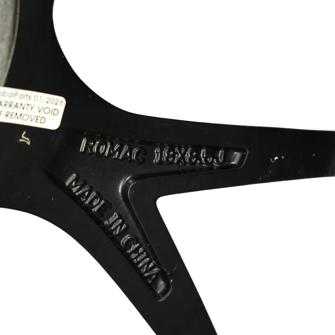  Jante En Alliage Romac Noire Brillante 18" 8,5J ET:44 - SKU ROMAC-VIA-18-6 - Numéro de pièce ROMAC-VIA-18