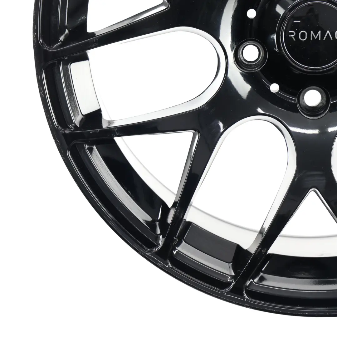  Romac Schwarz Glänzend Felge 18" 8.5J ET:44 - SKU ROMAC-VIA-18-6 - Teilenummer ROMAC-VIA-18