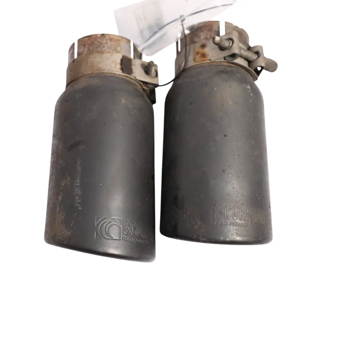 Mk5 Rear End Tip Scorpion Red Power Exhaust System Set to VW Volkswagen Golf R with Part number SCORPION-RED-POWER VW Volkswagen Golf R Mk5 Rear End Tip Scorpion Red Power Exhaust System Set - SKU SCORPION-RED-POWER - Part number SCORPION-RED-POWER