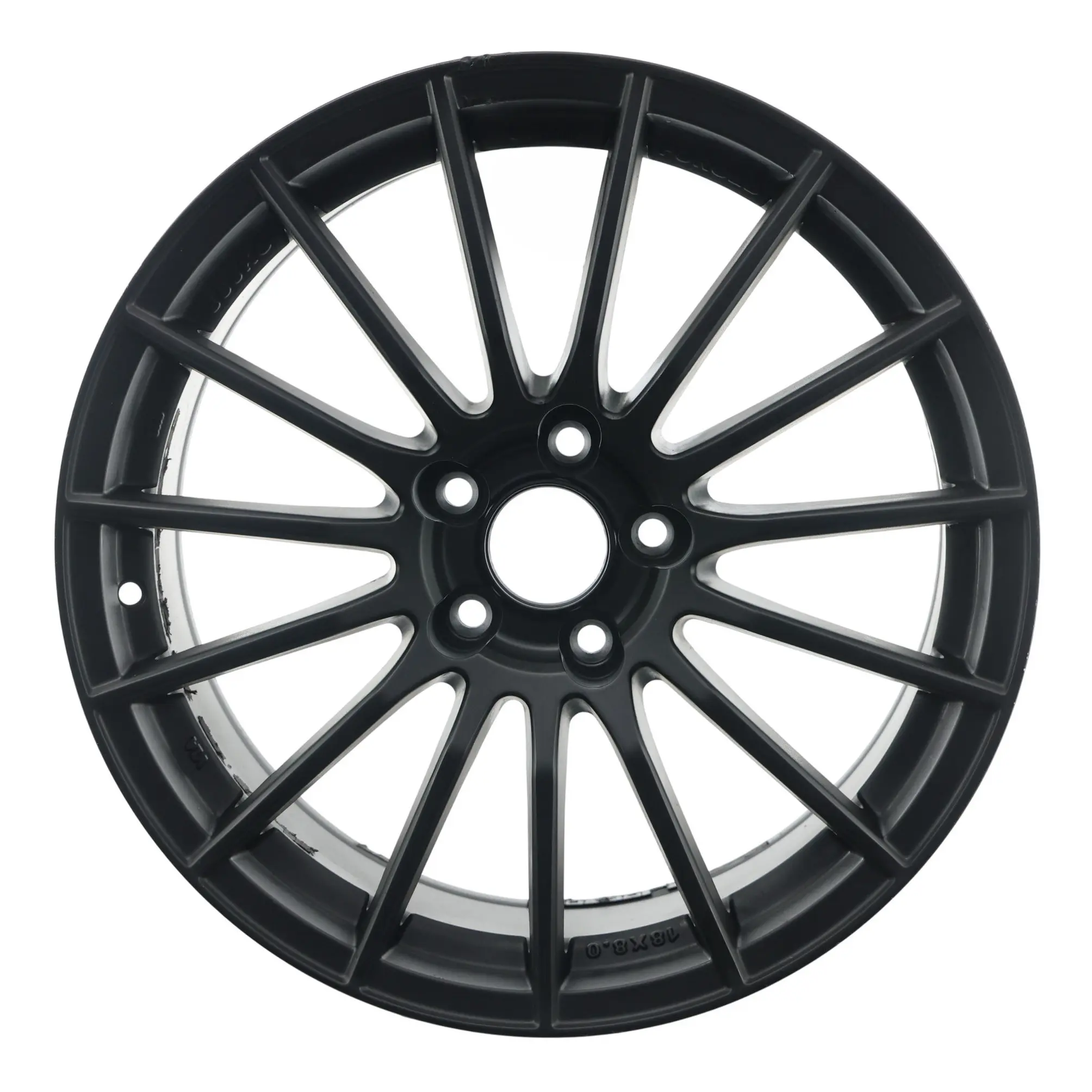 Schwarze Leichtmetallfelge Semi Forged VIA 18" 8.0J ET:15 15 Speichen YA5617