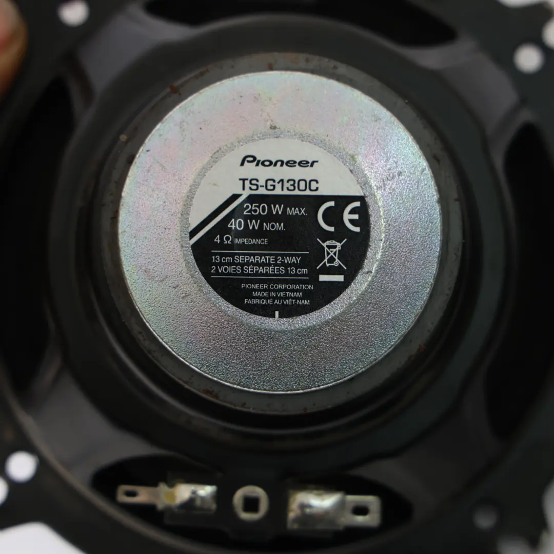 Genuine Pioneer Stereo 2-Way Coaxial Speaker Loudspeaker Set 250W to with Part number TS-G130C Genuine Pioneer Stereo 2-Way Coaxial Speaker Loudspeaker Set 250W - SKU TS-G130C - Part number TS-G130C