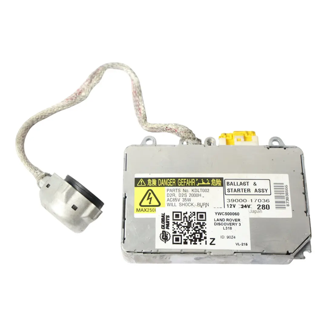 Moduł Przetwornica Lampy Przedniej Xenon do Land Rover Discovery 3 o numerze YWC500060 Land Rover Discovery 3 Moduł Przetwornica Lampy Przedniej Xenon - SKU YWC500060 - Numer Części YWC500060