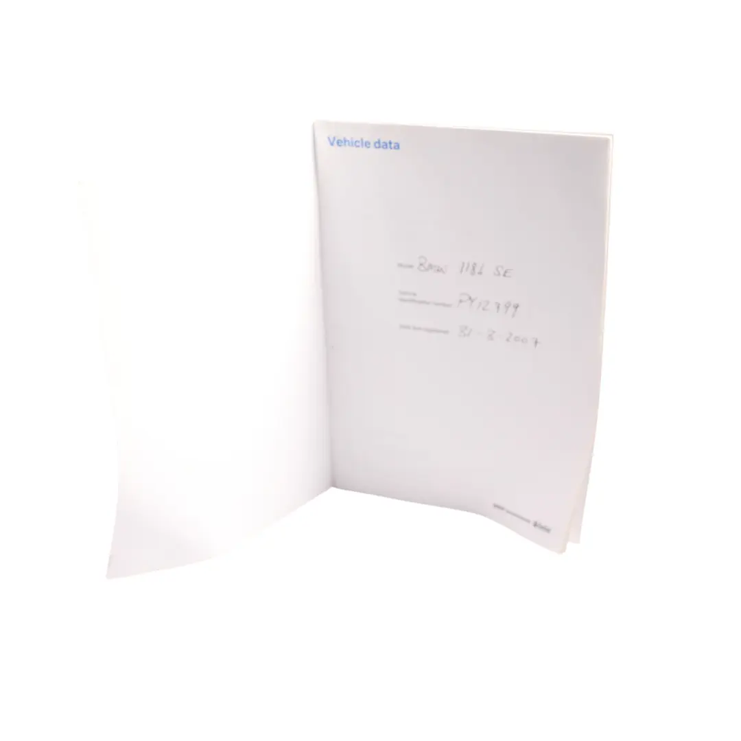 Service Booklet Book to BMW 1 3 Series E81 E87 E90 E91 E92 with Part number 0013062 BMW 1 3 Series E81 E87 E90 E91 E92 Service Booklet Book - SKU 0012685 - Part number 0013062