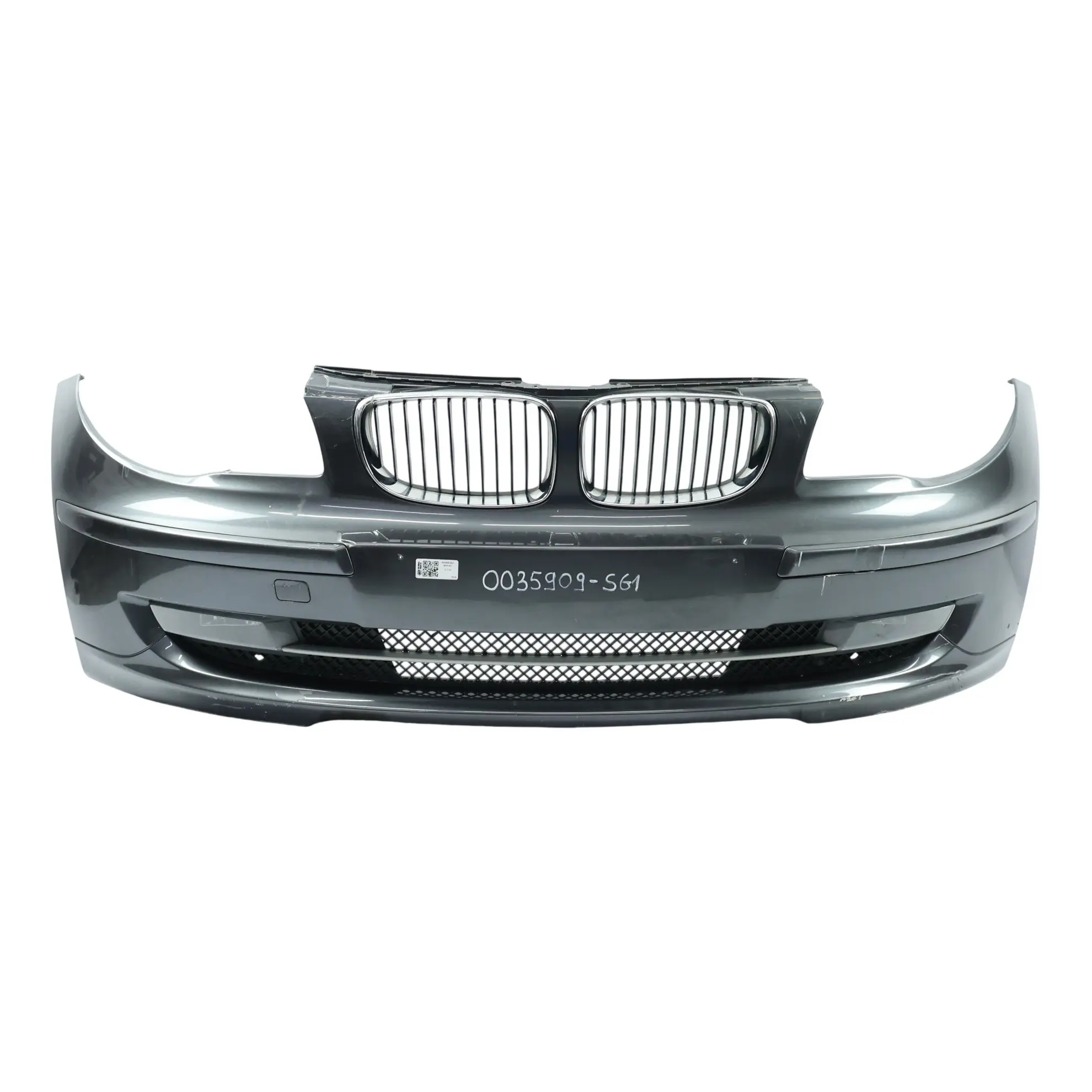 BMW E81 E87 LCI Complete Front Bumper Trim Panel Sparkling Graphite - A22