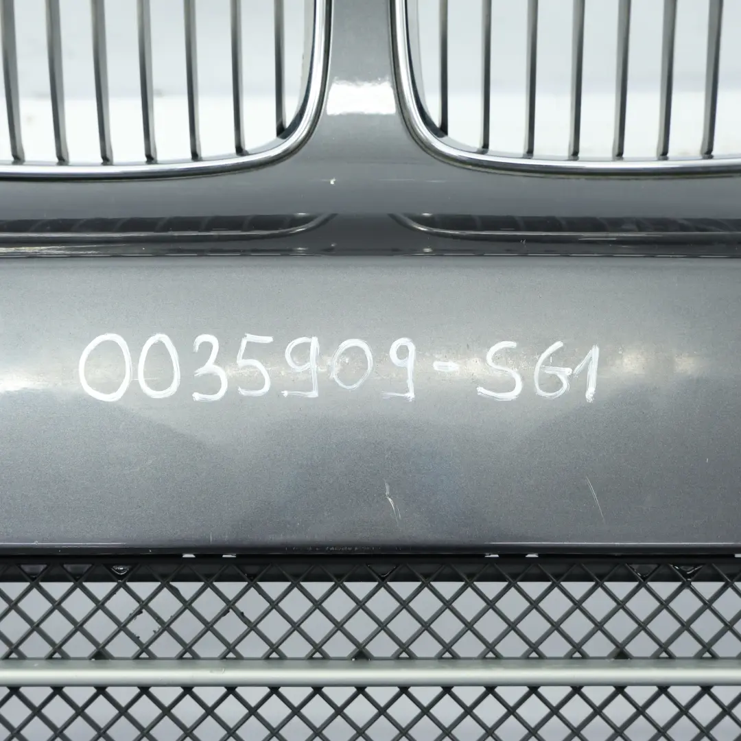 BMW E81 E87 LCI Complete Front Bumper Trim Panel Sparkling Graphite - A22 - SKU 0035909-SG1 - Part number 0035909