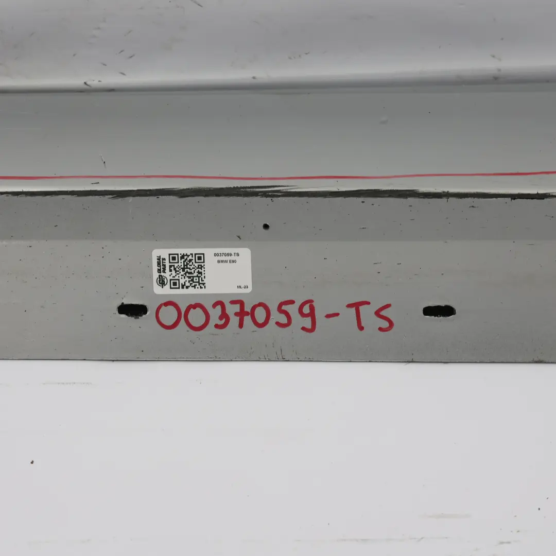 BMW E90 E91 LCI Schwellerleiste Blende Schweller links Titansilber Silber - 354 - SKU 0037059-TS - Teilenummer 0037059